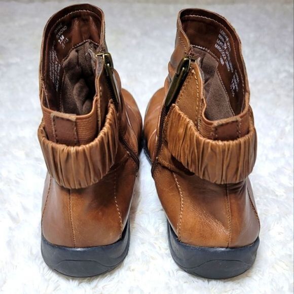 Earth Thyme Leather Booties - Almond - Picture 5 of 9